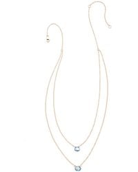 Heather Hawkins Jewelry - Two Tiny Gemstones Drape Necklace - Lyst
