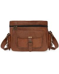 VIDA VIDA - Vida Vintage Tan Leather Camera Bag - Lyst