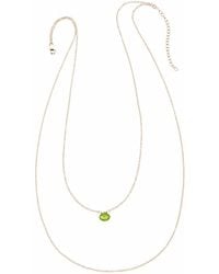 Heather Hawkins Jewelry - Tiny Gemstone Drape Necklace - Lyst