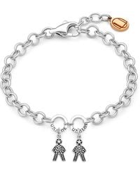 Unaloe - Sterling Bracelet With Double Star Charms – Elegant Jewelry For - Lyst