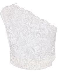 Zetaye - Lyric Lace One Shoulder Top - Lyst