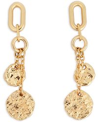 Saachi - Hammered Coin Chain Earrings - Lyst