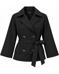 Smart and Joy - Double-Breasted Cotton Trench Jacket - Lyst