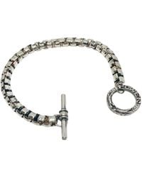 Tg-Jewellery by Tamara Gervasio - Sterling Box Chain Bracelet With T-Bar Clasp - Lyst