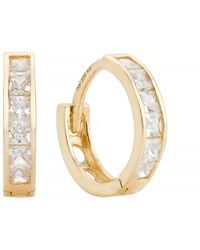 Posh Totty Designs - Gold Huggie Earrings - Lyst