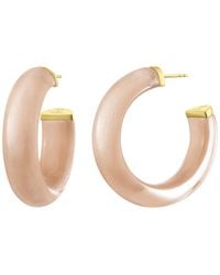 Gold & Honey - Small Caramel Illusion Hoops - Lyst