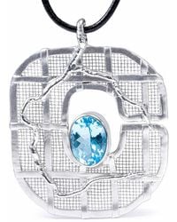 German Kabirski - Eriu Singular Edition And Titanium Mesh Pendant With Topaz - Lyst