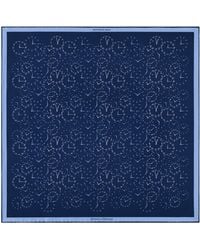 Otway & Orford - 'Chronos' Watch Dial Design Silk Pocket Square - Lyst