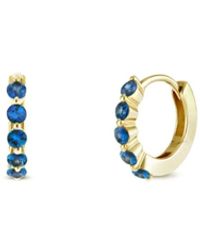Dinny Hall - Shuga Mini Sapphire Huggie Hoops - Lyst