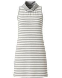 Conquista - Polo Neck Striped Dress - Lyst