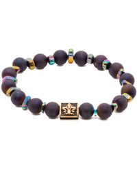 Ebru Jewelry - Fleur De Li Agate Bracelet - Lyst