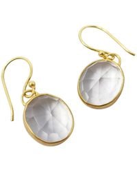 Sophelia - Plated Topaz April Birthstone Crystal Wire Drop Earrings - Lyst