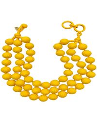Michael Nash Jewelry - Georgiana Faceted Three-Strand Resin Necklace - Lyst