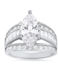Kylie Harper - Marquise Cut Diamond Cz Cocktail Statement Ring - Lyst