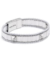 Nialaya - Jade Stud Bracelet - Lyst