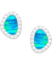 KAMARIA - Opal Pebble Stud Earrings - Lyst
