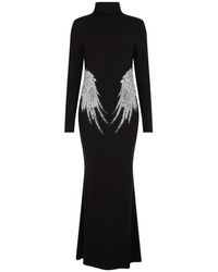 Sour Figs - Embellished Wing Detail Evening Gown - Lyst