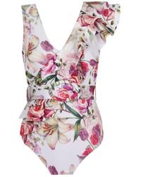Nur Karaata - Lilac Bianca Swimsuit - Lyst