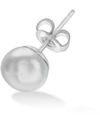 Dower & Hall - Single Dove Freshwater Pearl Stud Earring - Lyst
