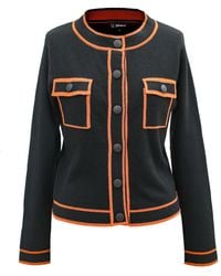 Smart and Joy - Short Jacket With Contrasting Braids - Lyst