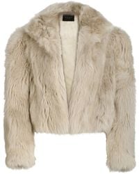 Heira Leatherwear - Neutrals Aura Shearling Coat - Lyst