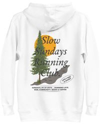 Anchor and Crew - Mountain Pine Slow Sundays Running Club Cotton Blend Hoodie - Lyst