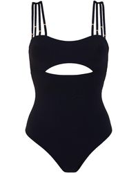 Aulala Paris - The Modern Muse One Piece Swimsuit With Wide Beaded Strap - Lyst