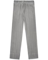Wild Cosmos - Natalia Plissé Satin Tapered Crop Pant - Lyst