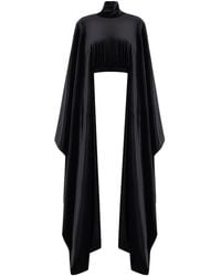 Úchè - Velvet Agbada Sleeves Crop Top - Lyst
