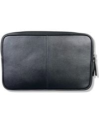 LeatherCo. - Leather Top Zip Wash Bag - Lyst