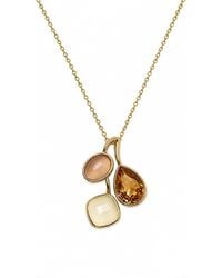 By Ozge - Neutrals Desert Harmony Neutrals Tone Plated Pendant Necklace - Lyst