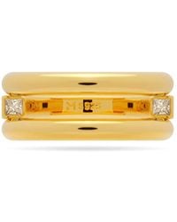Meulien - Round And Square Triple Band Convertible Ring With Cz - Lyst