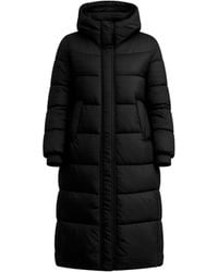 Tantra Spain Sl - Quilted Coat With Non-Detachable Hood, Side Pockets, And Zipper And Clip Closure - Lyst