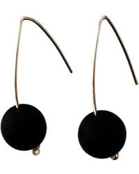 Laura Daili - Pearl Glass Drop Earrings - Lyst