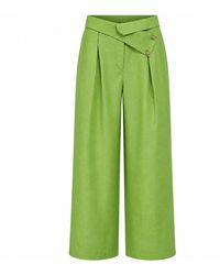 Lumina Eligma - The Wrapline Linen Trouser - Lyst