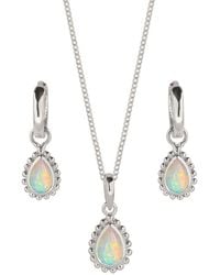 Charlotte's Web Jewellery - October Birthstone Sterling Necklace And Earring Set - Lyst
