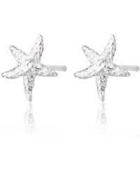 Lily Charmed - Sterling Starfish Stud Earrings - Lyst