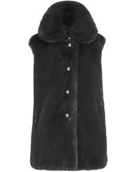N'Onat - Rex Faux Fur Vest With Buttons - Lyst