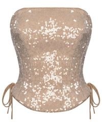 Elsava - Riva Sequin Corset - Lyst