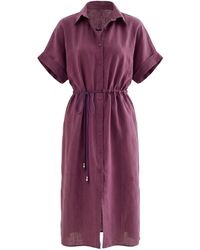 Monlicia - Solenne Cotton Midi Shirt Dress - Lyst
