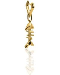 Frenvyrn - Mars 18K Vermeil Reversible Fish Bone Huggie Earring Single - Lyst