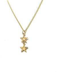 Edge Only - Mini Megastar 2 Star Pendant 18Ct Vermeil - Lyst