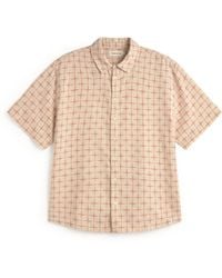 Thinking Mu - Kurtis Oversize Lattice Plaid Shirt - Lyst