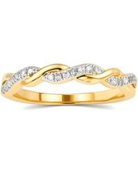 Kylie Harper - Swirling Diamond Band Ring - Lyst