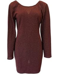 Any Old Iron - Oxblood Cure Shimmer Dress - Lyst