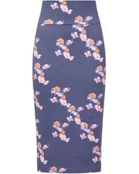 Sophie Cameron Davies - Floral Midi Jersey Skirt - Lyst