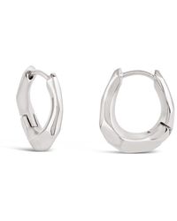Dinny Hall - Thalassa Chunky Huggie Hoops - Lyst