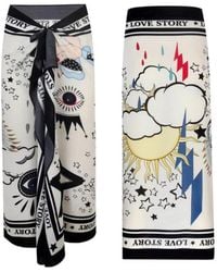 LOVEIST STORE - Lovestory Statement Print Pareo Sarong - Lyst