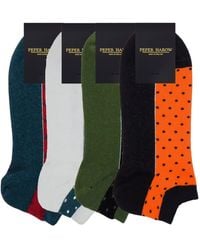 Peper Harow - Made in England - Organic Polka Trainer Socks Bundle - Lyst