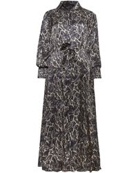 James Lakeland - Printed Belted Midi Dress - Lyst